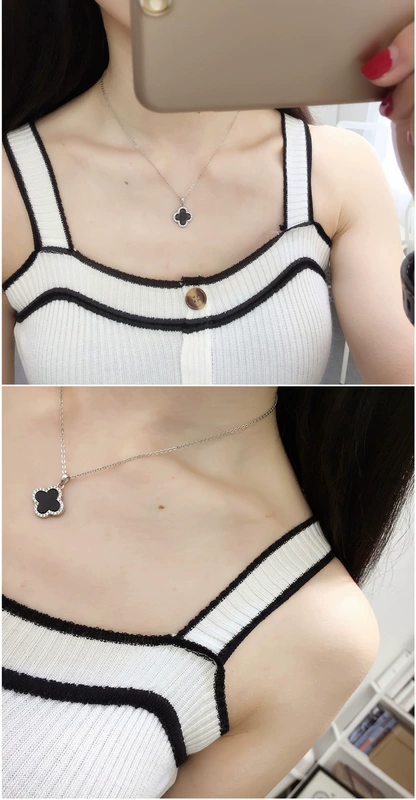 Mùa thu 2018 mới hè ngắn tay không tay băng lụa chạm đáy áo đan dây nhỏ vest nữ trăm bên trong lấy ra