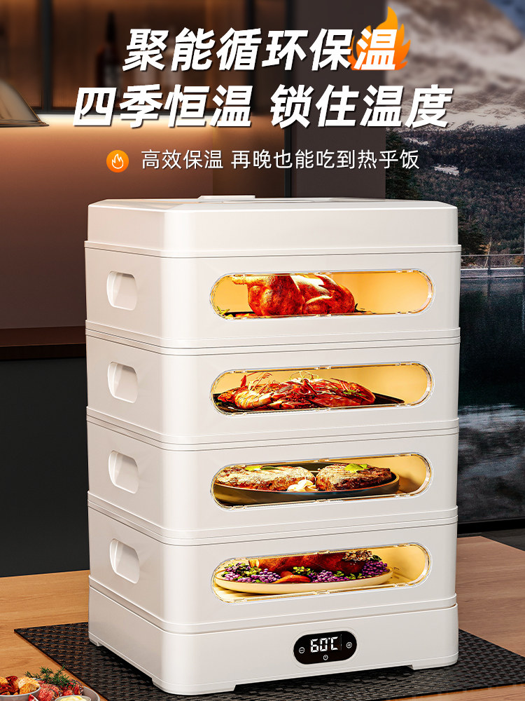 Insulated Food Cover, Multi-Layer Household Smart Electric Heating Food Cover, 2026 New Model, Winter Food Cover, Hot Food Artifact