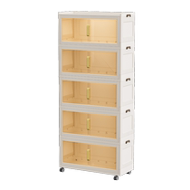 Storage cabinet storage cabinet household multi-layer storage rack installation-free folding living room snack clothes organizing glove box