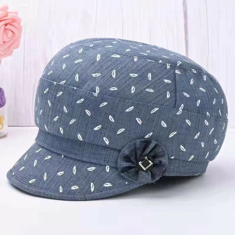 Lady's new hat 2023 mid old age new warm hat Mom hat beret Ducal Tongue Cap Autumn Winter's Fashion Cap-Taobao