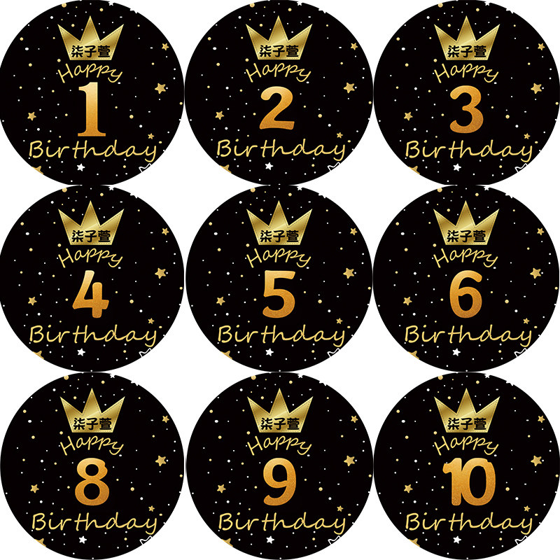 Baby Hundred Days Feast Full Moon Wine Children's Birthday One Year Party Poster Custom Hotel Background Wall Layout Decoration