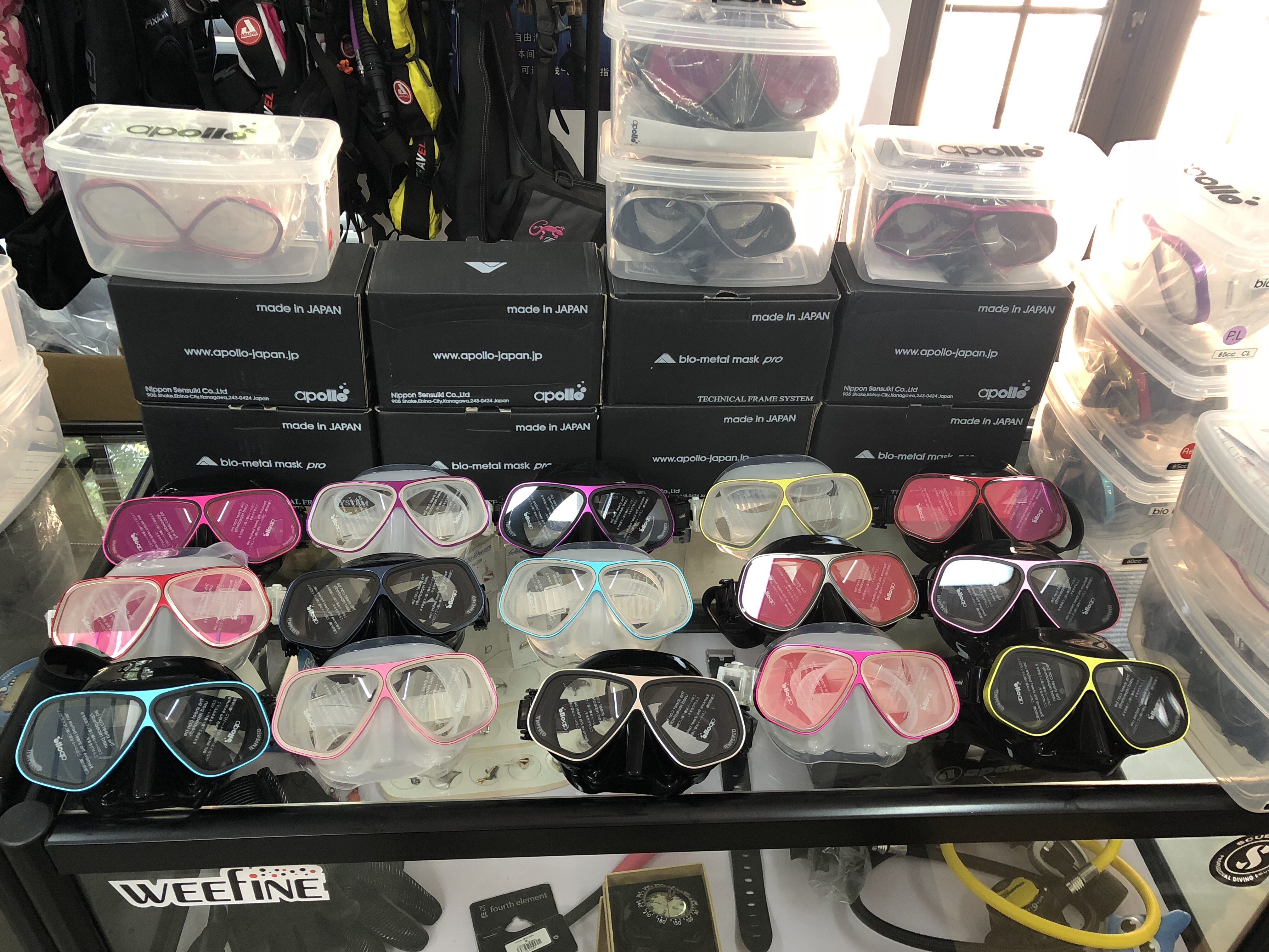 (Whale) Apollo Bio-Metal aluminum alloy frame metal frame diving mirror