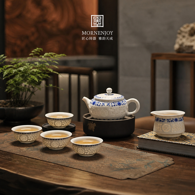 Chinese-Style High-End Tea Set, Teapot and Bowl, Gift for Elders, Father's Birthday, Souvenir, Wedding Gift, Gift Chinese-Style High-End Tea Set, Teapot and Bowl, Gift for Elders, Father's Birthday, Souvenir, Wedding Gift, Gift