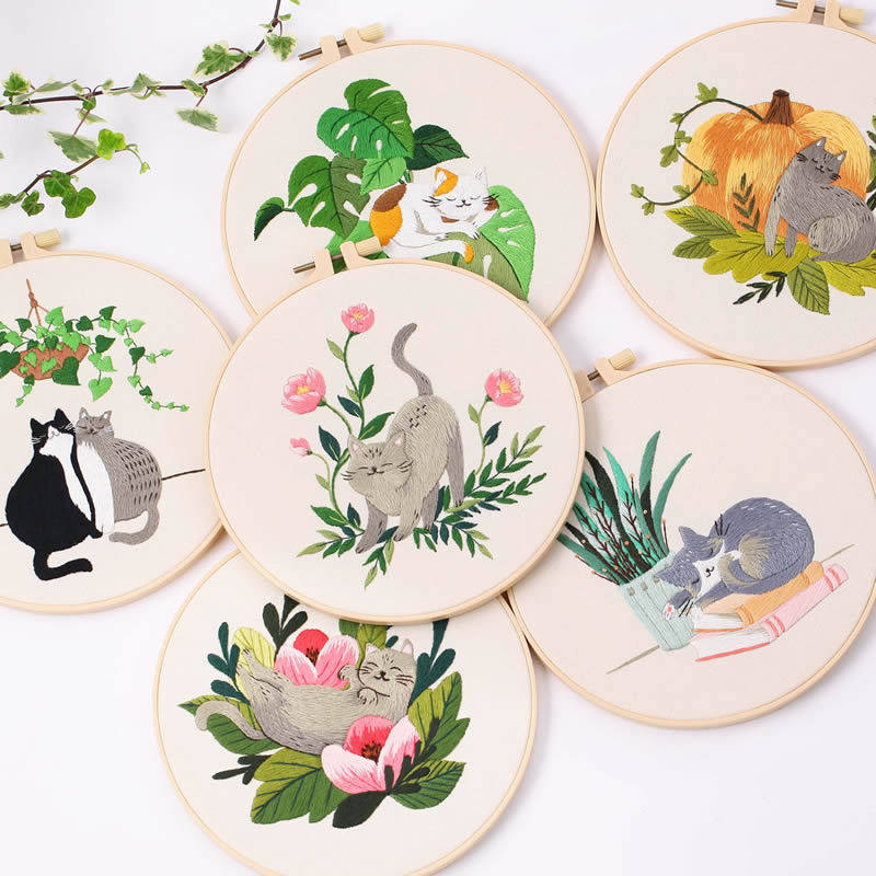 Молодежная вышивка крестиком diy material package kit с рисунком кота, самостоятельно вышитый диск для вышивки крестом Su вышивка