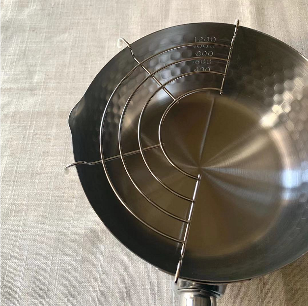 Snow flat pan adapted stainless steel drain oil rack