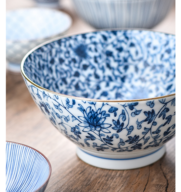 Pozo sees Japanese imported Japanese-style jobs bowl-covered bowl with a single soup bowl large bowl