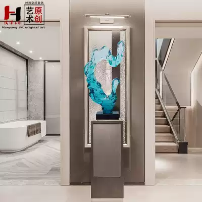 Taihu Lake stone sculpture and plastic ornaments Crafts Home furnishings Hotel lobby creative living room transparent resin decorations