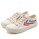 Feiyue retro biscuit shoes ເກີບແມ່ຍິງ 2024 ພາກຮຽນ spring platform thick-soled casual sneakers canvas shoes versatile ເກີບສີຂາວ