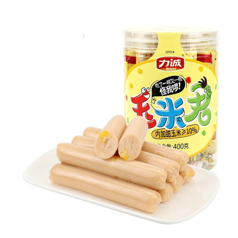 Force Honest Corn Sausage Children Casual Little Snacks Healthy Nutrition Sweet legs Meat Sausage Ready-to-eat Fast Food 1000g