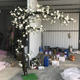 Simulated Magnolia Tree, Artificial Plant, Large Floor-Standing Floral Display, Window Decoration, Artificial Flowers, Indoor Living Room Ornament
