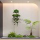 Hanging Suspended Artificial Tree for Entryway Decoration, Indoor Landscape Hanging Ornament, Faux Biotic Plant Space Decoration