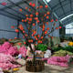 Artificial Persimmon Tree Fruit Tree Orange Apple Hawthorn Apple Large Indoor Floor-Standing Decorative Landscaping Fake Tree Solid Wood
