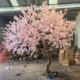 Artificial Cherry Blossom Tree, Artificial Peach Blossom Tree, Artificial Flower Tree, Large Internet-Famous Wishing Tree, Indoor and Outdoor Landscaping Decoration Artificial Tree