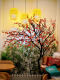 New Year Persimmon Tree, Wish Tree, Artificial Tree for Landscaping, Indoor and Outdoor Decoration, Zen-Style New Chinese-Style Floor-Standing Clubhouse Fake Fruit Tree