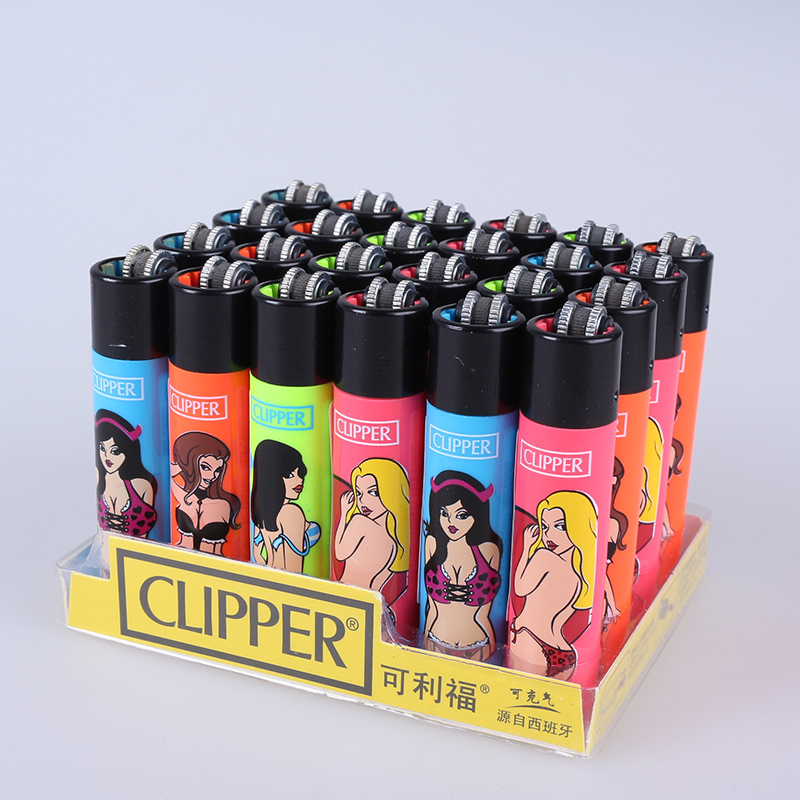 CP11 cô gái lớn clipper Licu nhẹ hơn nylon an toàn đá lửa bánh xe otaku sáng tạo cá tính bật lửa khò