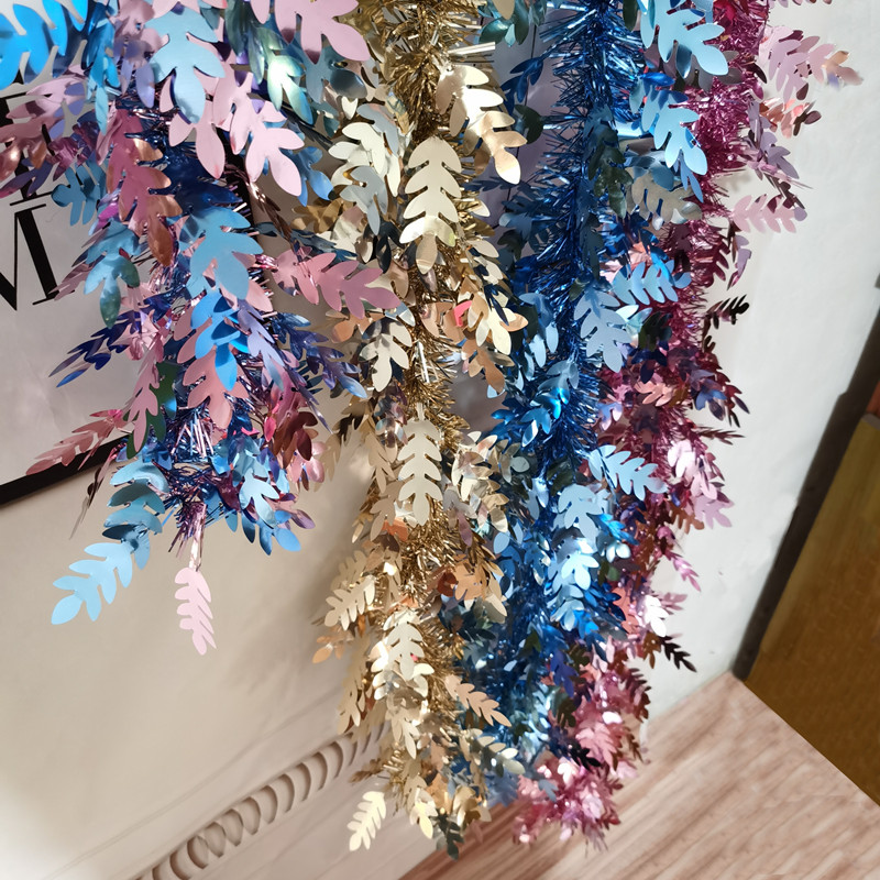 Wedding room decoration color strip decoration brush strip Shop shopping mall Birthday Kindergarten hanging decoration Valentine's Day ribbon pull flowers