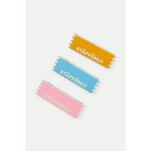 [Скидка] Женская серебряная брошь STAFFONLY (3 шт.) NAP/NET-A-PORTER Special