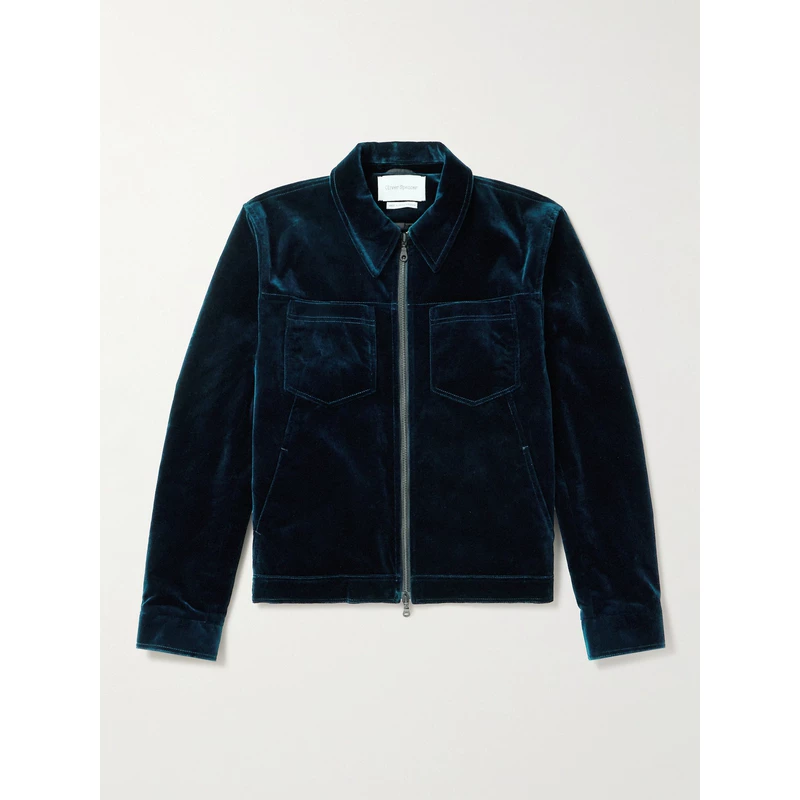 Oliver Spencer Spring velvet swan, jacket