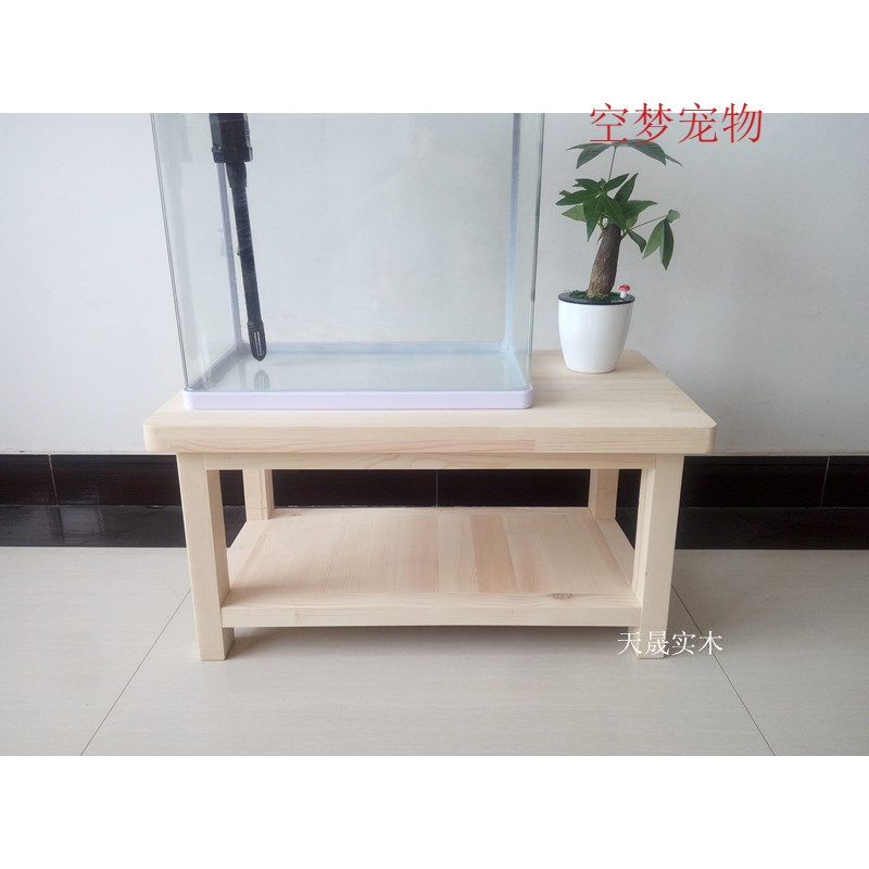 Pine wood fish tank chassis bottom ark base frame overhead dream home sitting room aquarium place other people