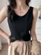 Women's Camisole for Spring and Summer, Versatile, Loose, Lazy Style, Covers the Body, Can Be Worn as Outerwear or as a Base Layer, Sleeveless Top