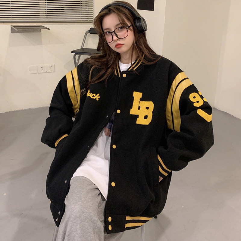 Fat sister large cocktail coat female winter loose weight add 200 pounds plus thick sweater baseball coat