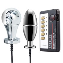 Electric Shock Anal Vaginal Plug Masturbator Electro Massage