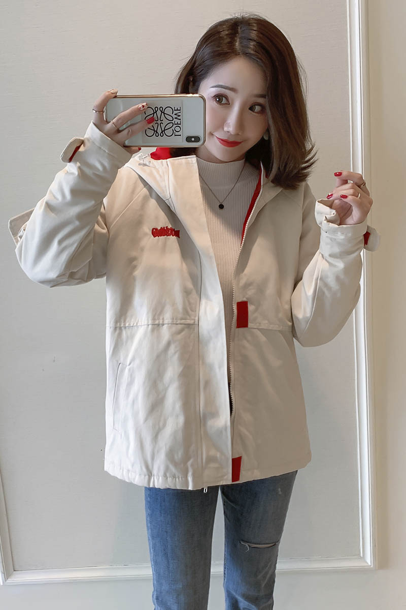 2019 Hàn Quốc phiên bản của loose-fitting đội mũ trùm đầu với bông dày bông quần áo mùa đông dài ins áo khoác sinh viên áo khoác công việc triều