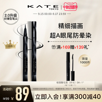 KATE caduo lasting thick fine makeup Eyeliner Liquid novice beginner eyeliner dark brown waterproof