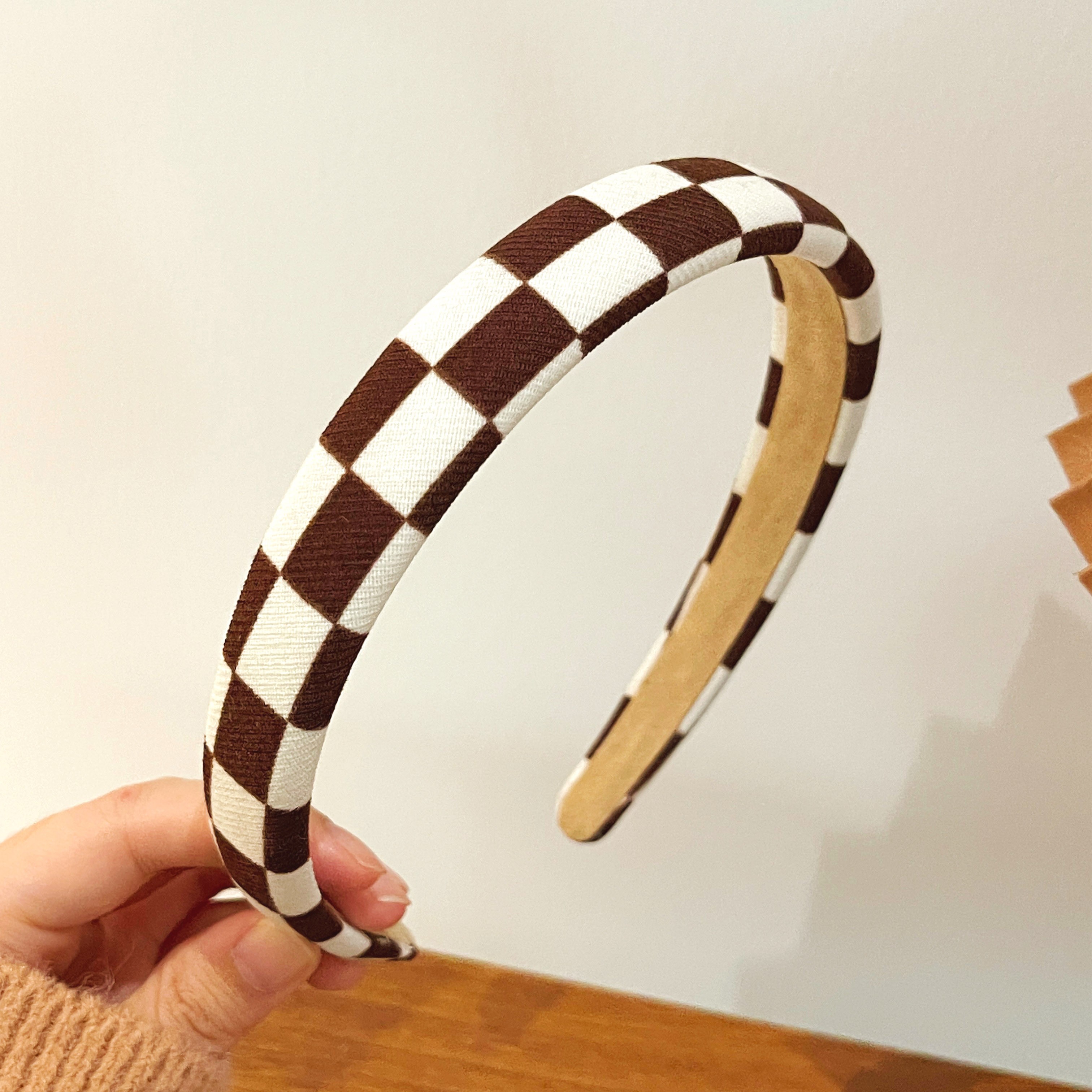 images 43:Small bacon blue hoop female high-cranial plush head hoop autumn winter shampoo hair stamp 2022 new high-end