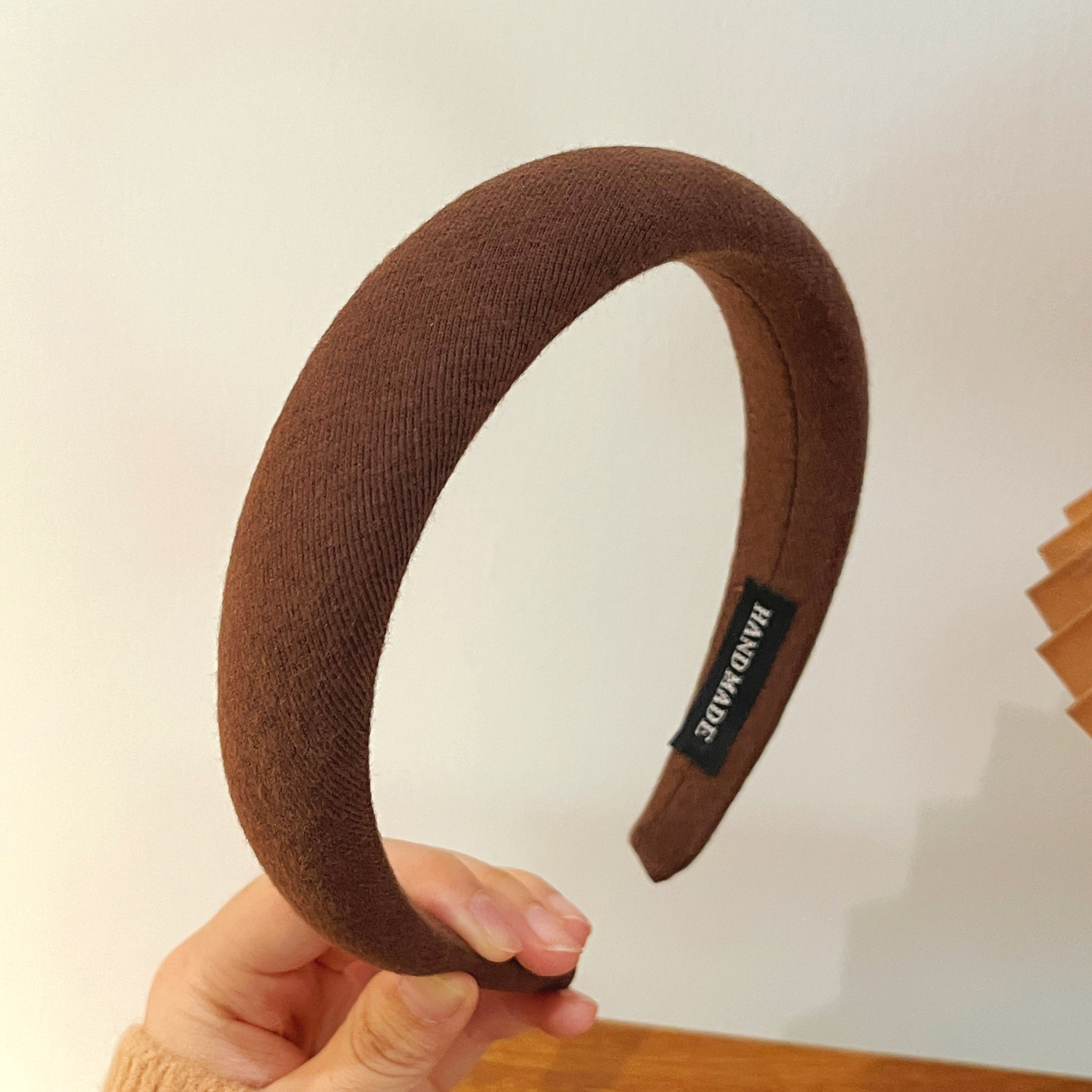 images 41:Small bacon blue hoop female high-cranial plush head hoop autumn winter shampoo hair stamp 2022 new high-end