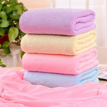 Home adult bath towels 140 * 70cm printed small bear absorbent