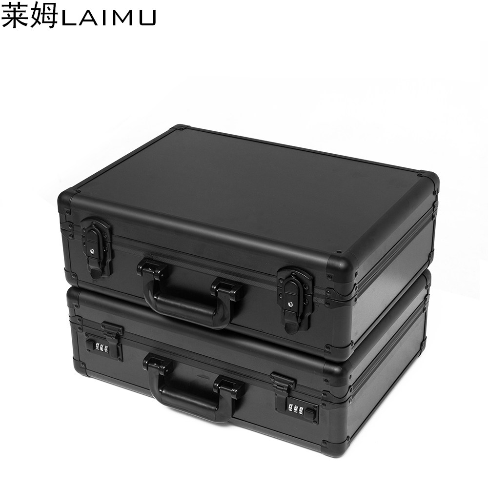 Portable Aluminum Alloy Crypto Toolbox Fine Art Case File Box Hardware Equipment Instrument Box Multifunction Home
