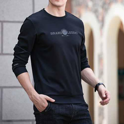 Демисезонный трендовый свитшот, трикотажный лонгслив для отдыха, осенний свитер, оверсайз