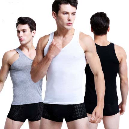 Áo vest nam cotton I-sports bó sát không tay giản dị thể dục thể thao mỏng-vừa vặn kéo dài đáy áo vest - Áo vest