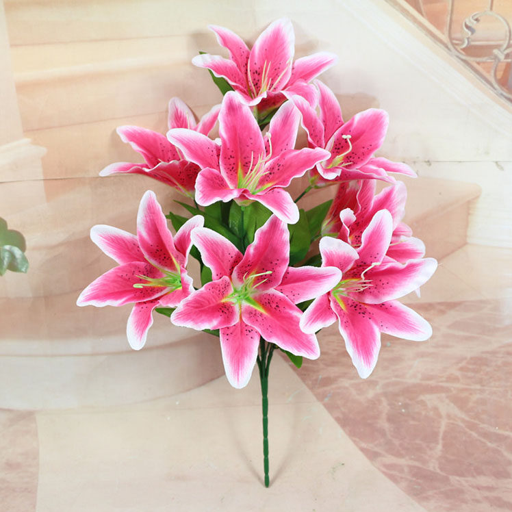 Emulated lotus flower lily lotus flower for Buddhist supplies temple buddha decoration flowers fake flowers home thyme