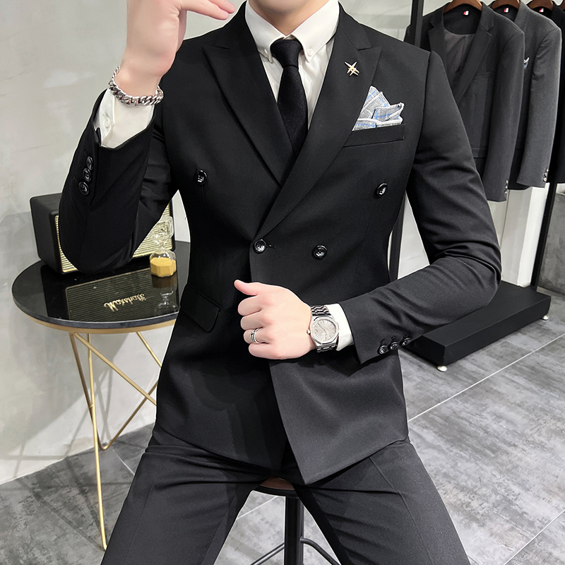 スーツ メンズ 結婚式 新郎 ベストマン スーツ 司会者 ビジネス カジュアル フォーマル ダブルブレスト スーツ スリーピース スーツ 高級