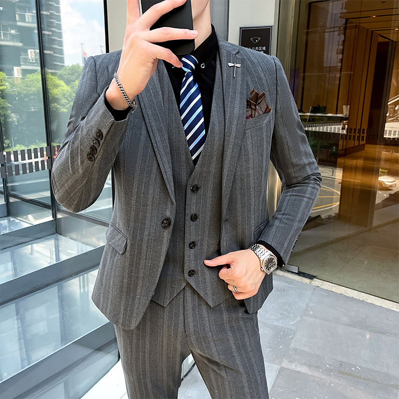New West Suit Men's Body Leisure Groom Bridegroom Bridegroom Wedding Gown Business Men Suits Suit High-end Quality