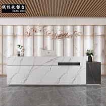 Cashier Light luxury shop counter Beauty salon Clothing store Company front desk Simple modern front desk Reception desk