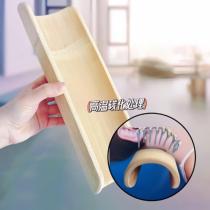 Handmade Dabie mangosteen pillow special cylindrical hard pillow for cervical vertebra repair semi-circular U-shaped traction cooling pillow to aid sleep