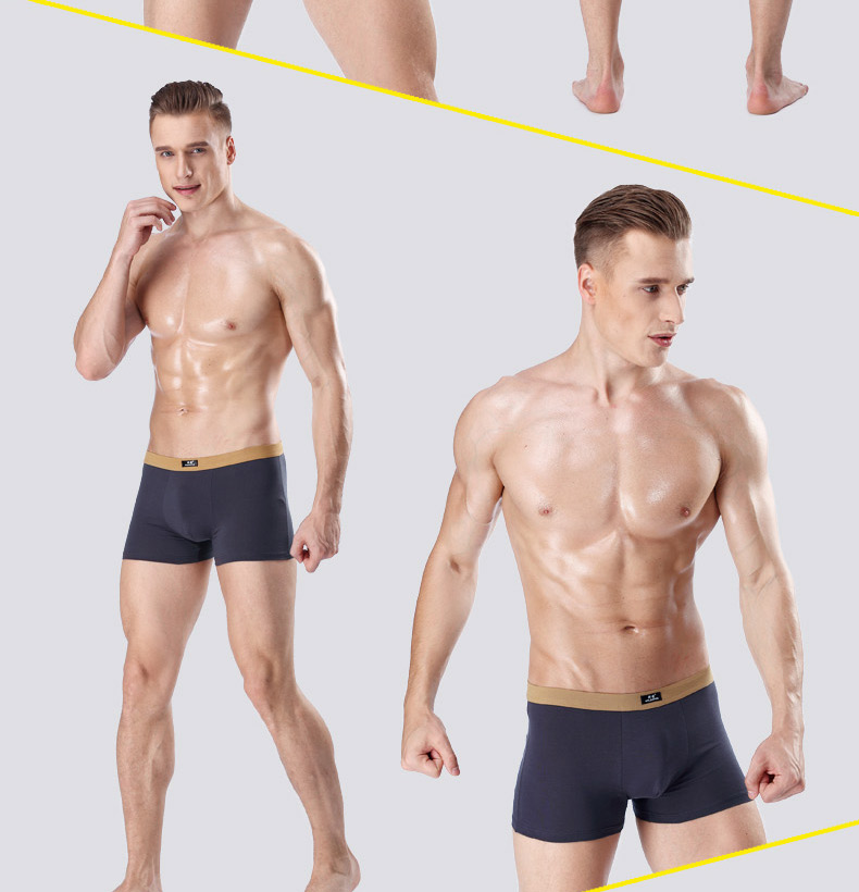 7 hộp quà tặng bông nam đồ lót nam boxer cotton thanh niên thanh niên thể thao kích thước lớn quần short thoáng khí