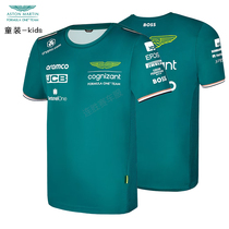 2023 F1 racing suit T-shirt Aston Martin Racing short-sleeved crew neck shirt Alonso mens custom quick-drying shirt