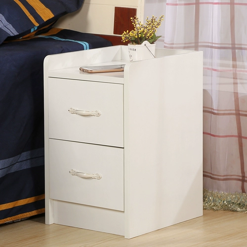 Новый мини -прикроватный шкаф прикроватный шкаф Простой современный маленький маленький маленький маленький спальня узкая спальня 25 см 30 см35 белый
