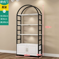 Европейская дверь 100*30*180 Черная рама+белая стальная рама.