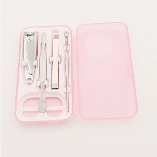 Комплект для ногтей, портативные маникюрные кусачки для домашнего использования, набор, ухочистка, 4 шт