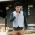 Mùa thu đông mới xuống cotton tình nguyện vest nam đôi nam tải áo bông thủy triều cỡ lớn Slim phiên bản Hàn Quốc của áo vest quần áo unisex Áo khoác đôi