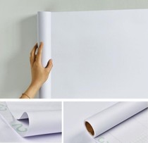 Pure white PVC waterproof and moisture-proof dormitory desktop wallpaper self-adhesive bedroom male trend ins wind restaurant drop gray wall