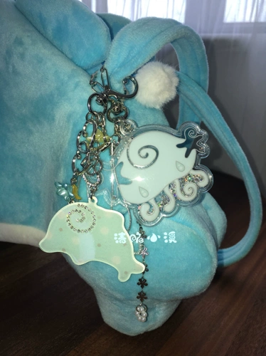 Крисп -стрим*Аквариум мечта*Оригинальные стразы Глайтер Блеск Розовый дельфин Висят любовные цветы дельфиновые оружейные цепи