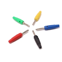 4 0mm nickel plated seven needle type banana plugs free of welding screws crimping PVC assembled sides can be superimposed