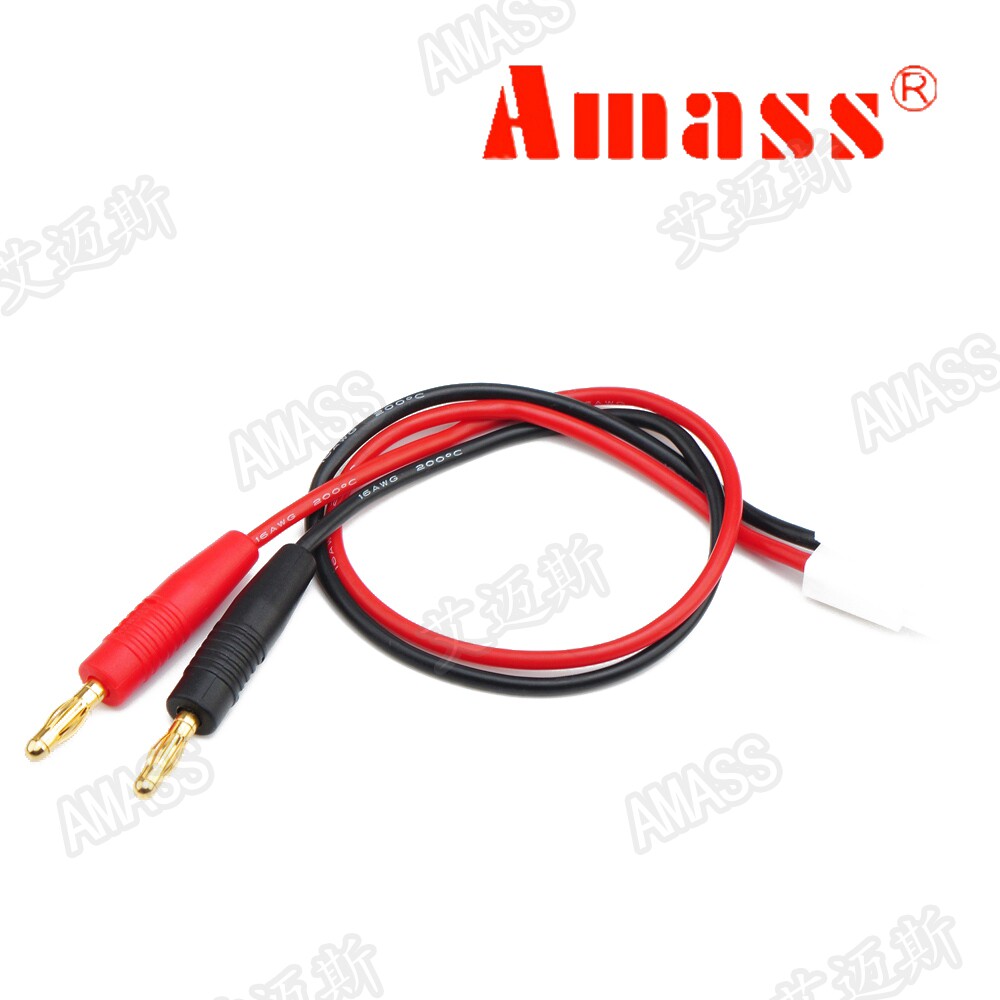 AMASS produced Tamiya head charging cable 30cm14AWG special charging silicone cable 4mm charging banana plug