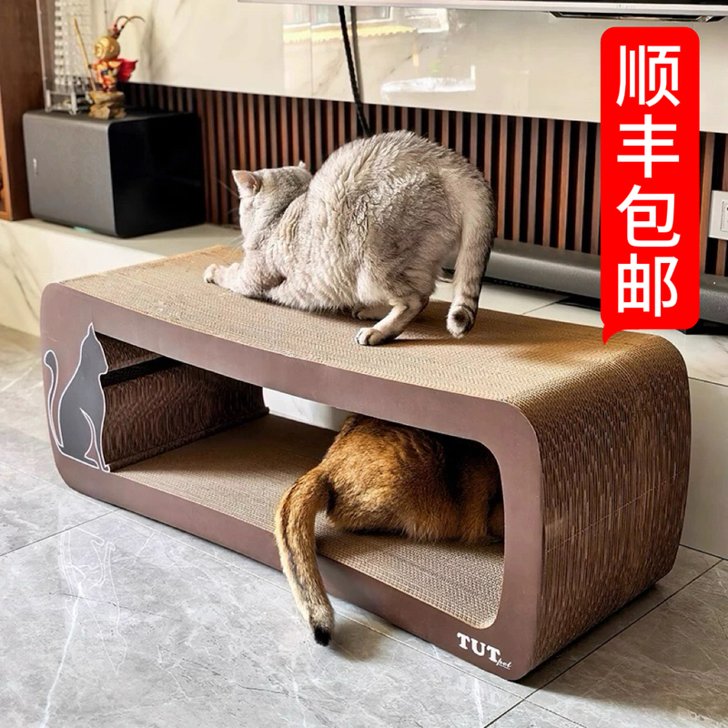 Extra-Large Cat Scratching Board, Scratch-Resistant, Wear-Resistant, Non-Shedding, Cat Sofa, Indestructible, Maine  Ragdoll Cat Toy, Cat Claw Sharpening